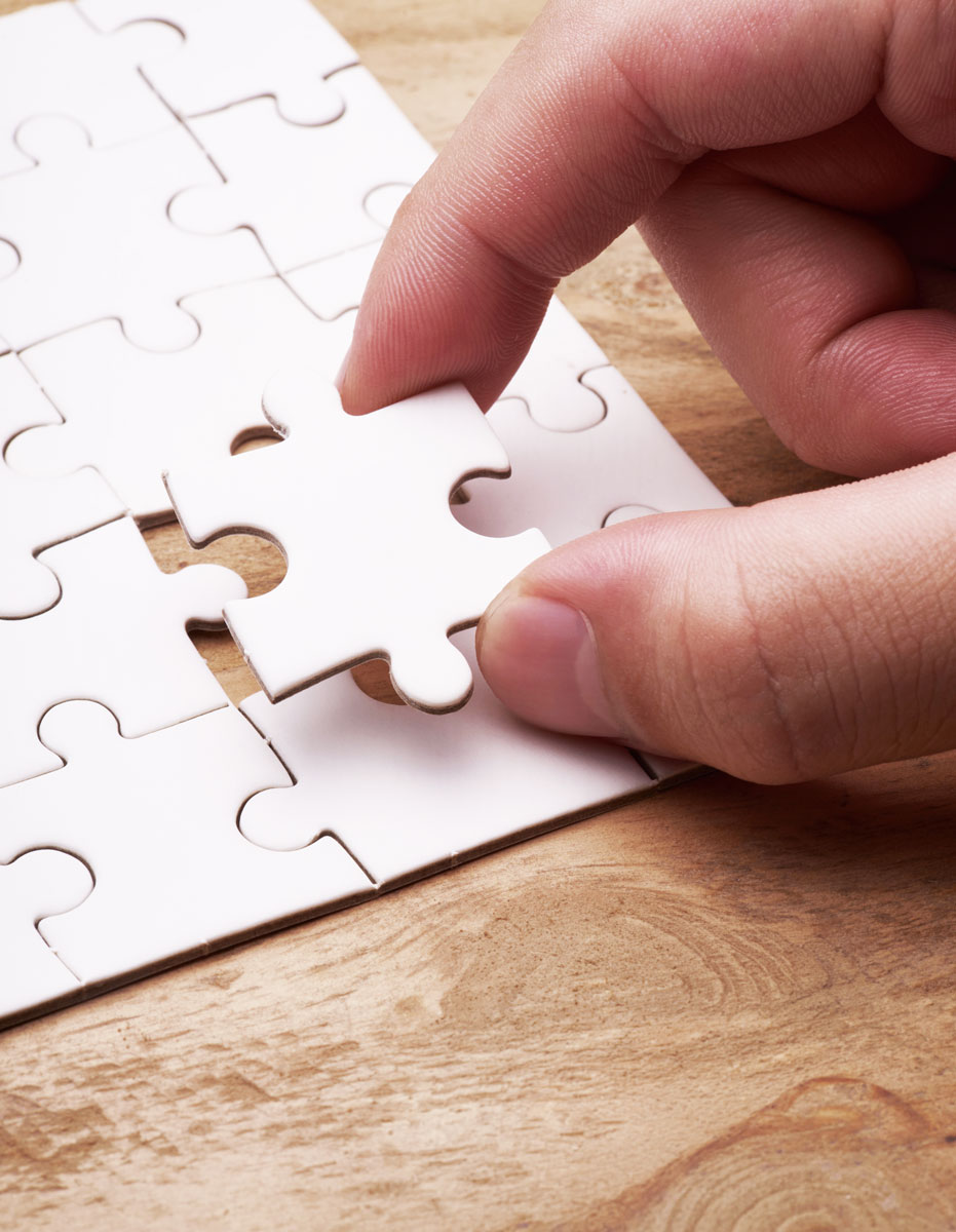 placing one final puzzle piece